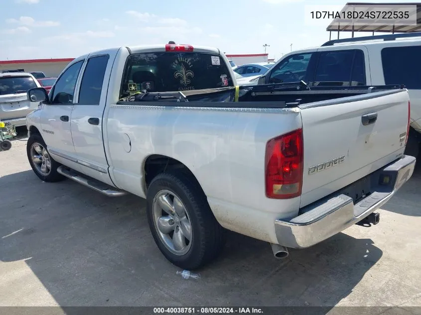 1D7HA18D24S722535 2004 Dodge Ram 1500 Slt/Laramie