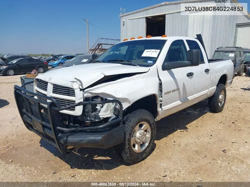 2004 Dodge Ram 3500 Slt/Laramie VIN: 3D7LU38C84G224853 Lot: 40053530