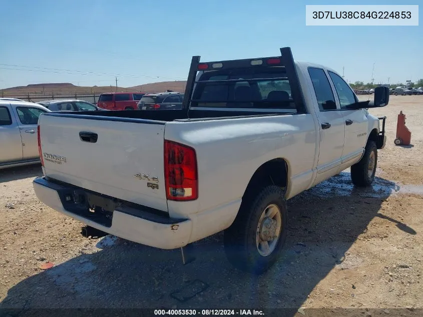 2004 Dodge Ram 3500 Slt/Laramie VIN: 3D7LU38C84G224853 Lot: 40053530