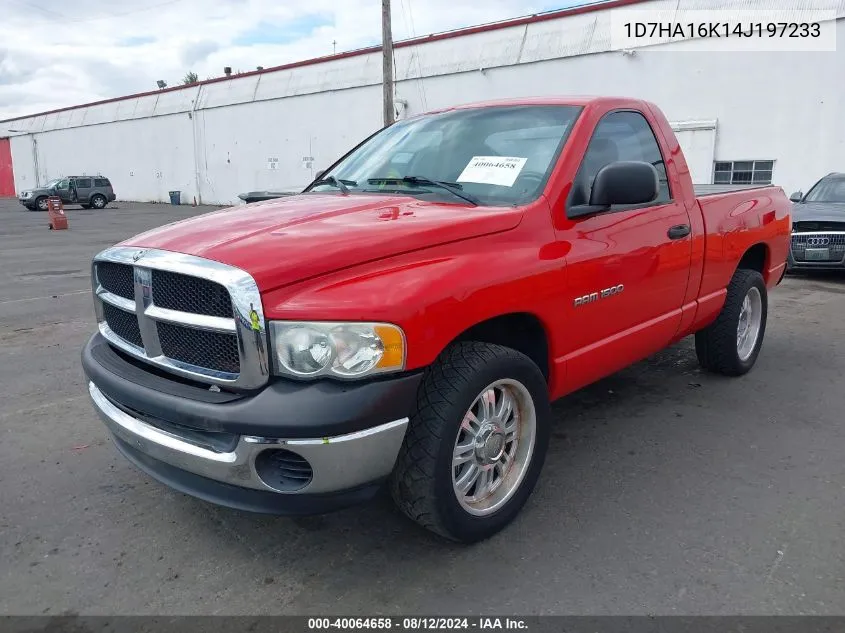 2004 Dodge Ram 1500 St VIN: 1D7HA16K14J197233 Lot: 40064658