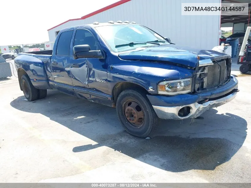 2004 Dodge Ram 3500 Slt/Laramie VIN: 3D7MA48C34G144587 Lot: 40073287