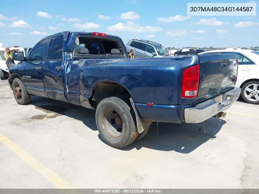 2004 Dodge Ram 3500 Slt/Laramie VIN: 3D7MA48C34G144587 Lot: 40073287