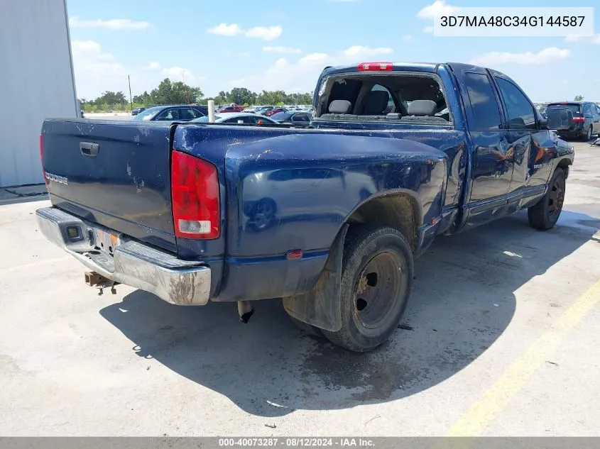 2004 Dodge Ram 3500 Slt/Laramie VIN: 3D7MA48C34G144587 Lot: 40073287