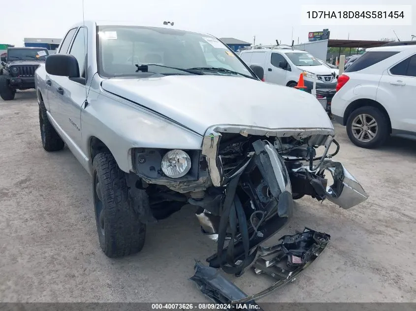 1D7HA18D84S581454 2004 Dodge Ram 1500 Slt/Laramie