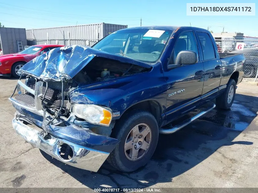 2004 Dodge Ram 1500 Slt/Laramie VIN: 1D7HA18DX4S741172 Lot: 40078717