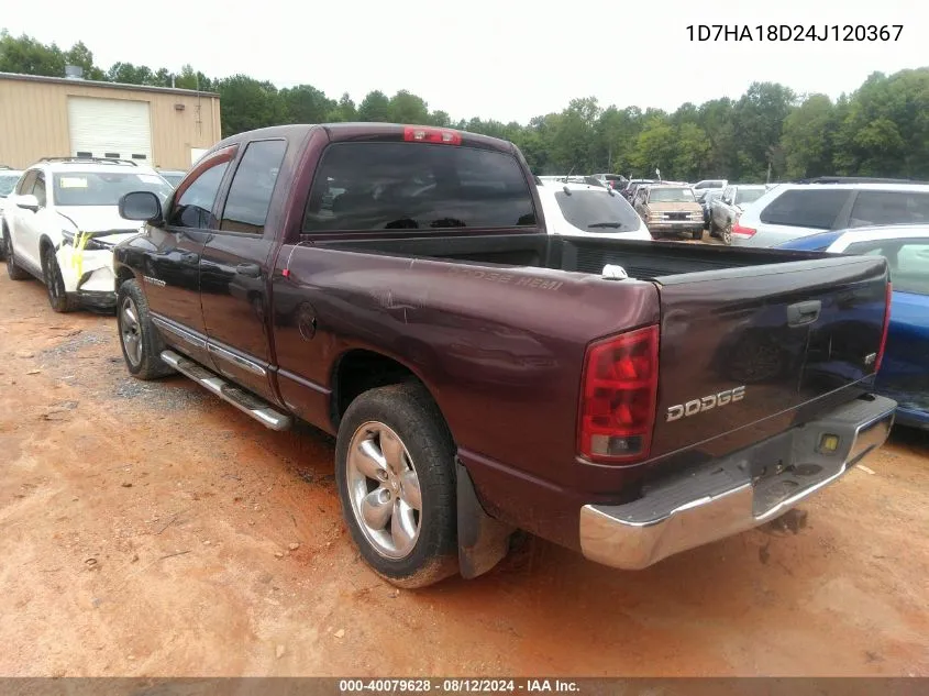 1D7HA18D24J120367 2004 Dodge Ram 1500 Slt/Laramie