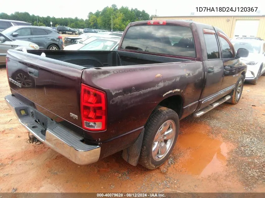 1D7HA18D24J120367 2004 Dodge Ram 1500 Slt/Laramie