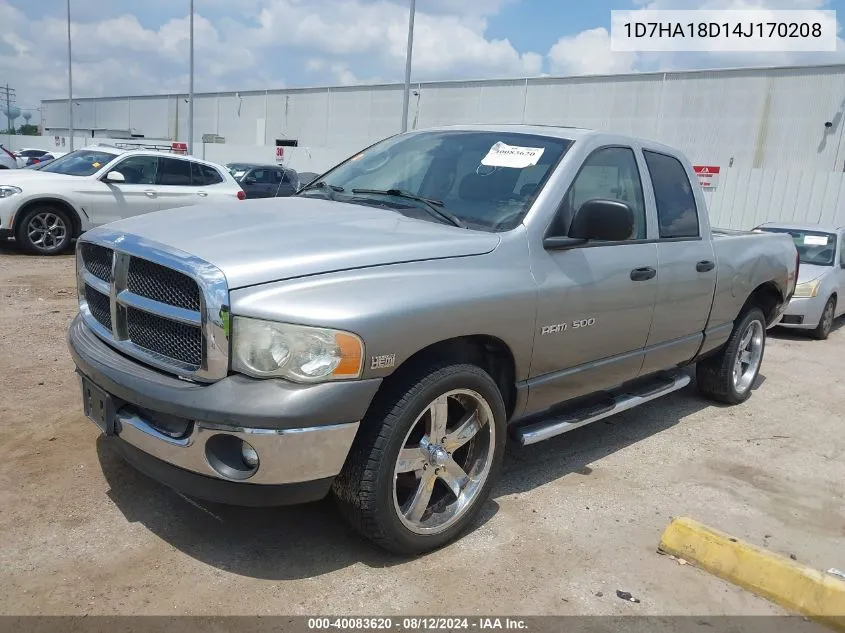 1D7HA18D14J170208 2004 Dodge Ram 1500 Slt/Laramie