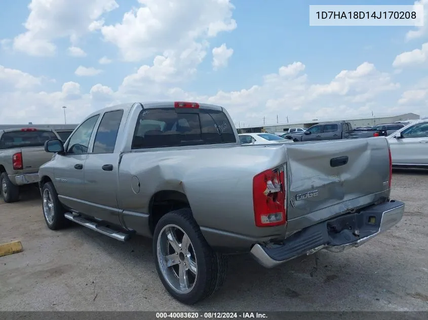 1D7HA18D14J170208 2004 Dodge Ram 1500 Slt/Laramie