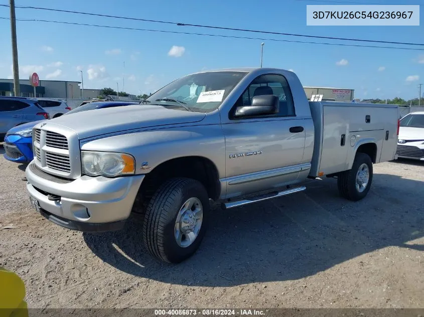 2004 Dodge Ram 2500 Slt/Laramie VIN: 3D7KU26C54G236967 Lot: 40086873