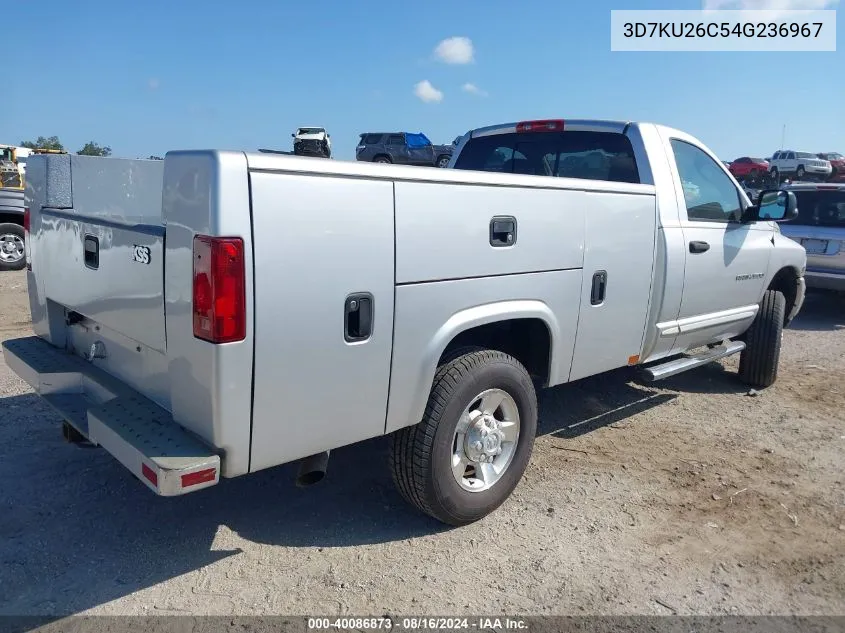 2004 Dodge Ram 2500 Slt/Laramie VIN: 3D7KU26C54G236967 Lot: 40086873