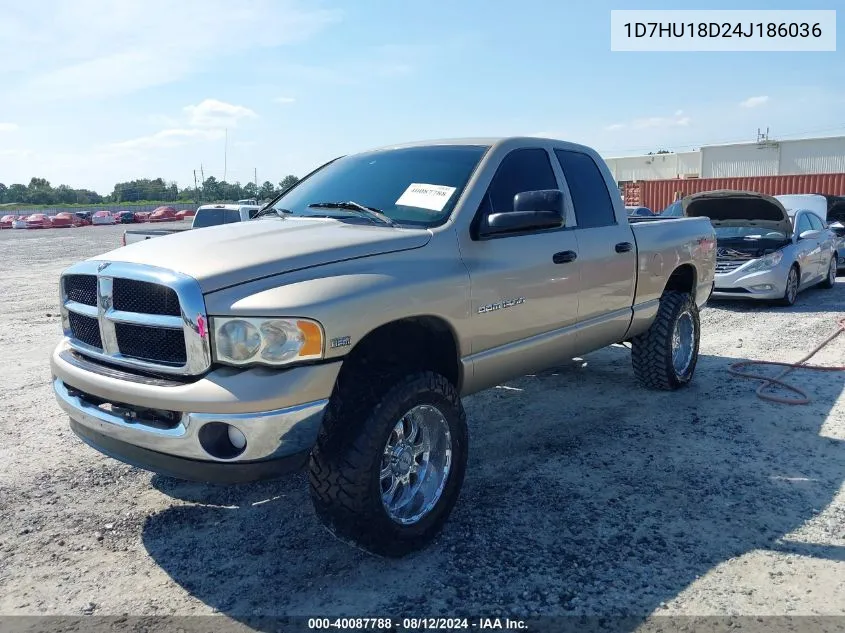 2004 Dodge Ram 1500 Slt/Laramie VIN: 1D7HU18D24J186036 Lot: 40087788