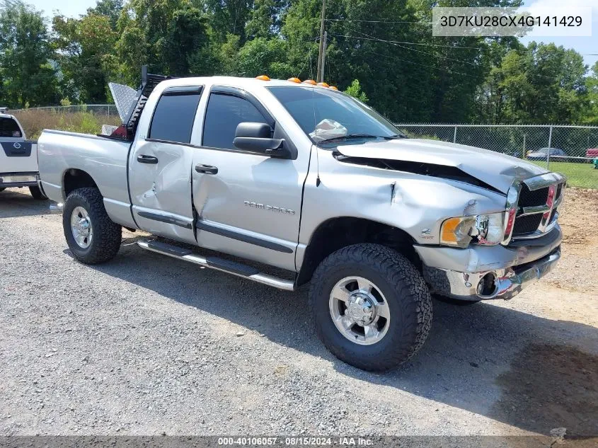 2004 Dodge Ram 2500 Slt/Laramie VIN: 3D7KU28CX4G141429 Lot: 40106057