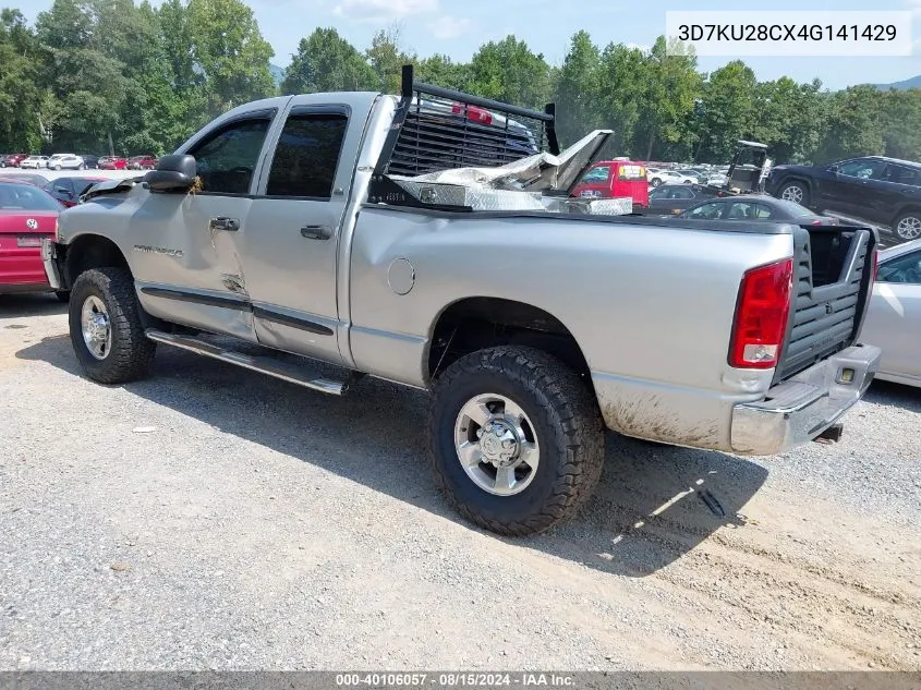 2004 Dodge Ram 2500 Slt/Laramie VIN: 3D7KU28CX4G141429 Lot: 40106057