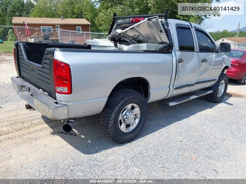 2004 Dodge Ram 2500 Slt/Laramie VIN: 3D7KU28CX4G141429 Lot: 40106057