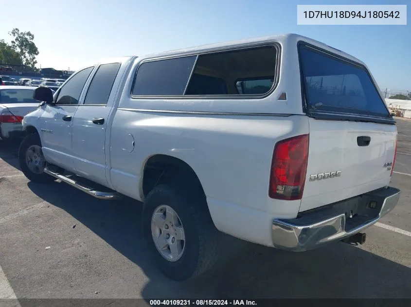 1D7HU18D94J180542 2004 Dodge Ram 1500 Slt/Laramie/St