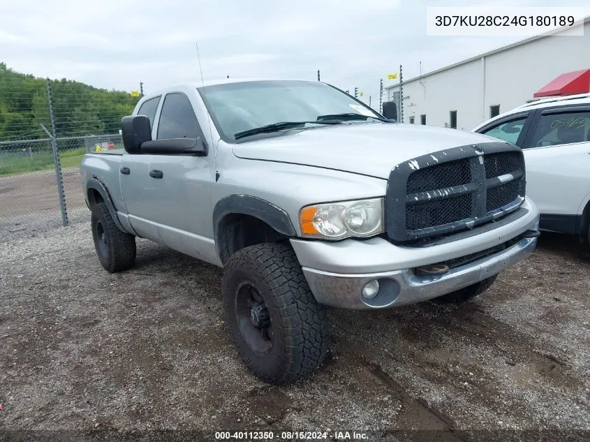 2004 Dodge Ram 2500 Slt/Laramie VIN: 3D7KU28C24G180189 Lot: 40112350