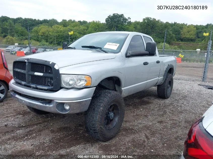 2004 Dodge Ram 2500 Slt/Laramie VIN: 3D7KU28C24G180189 Lot: 40112350