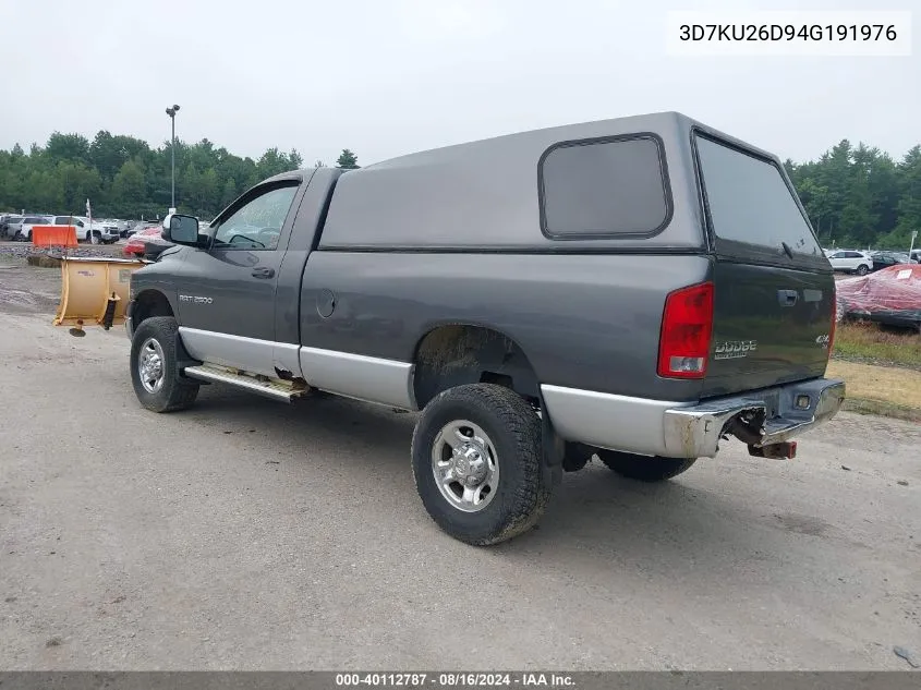 2004 Dodge Ram 2500 Slt/Laramie VIN: 3D7KU26D94G191976 Lot: 40112787