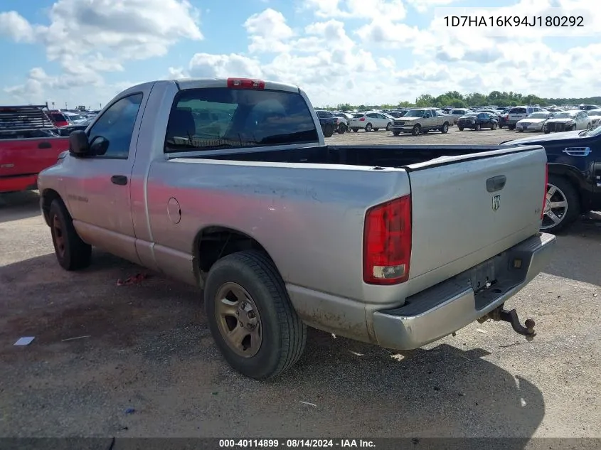 1D7HA16K94J180292 2004 Dodge Ram 1500 St