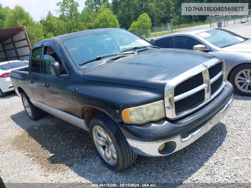 2004 Dodge Ram 1500 Slt/Laramie VIN: 1D7HA18D04S565877 Lot: 40116358