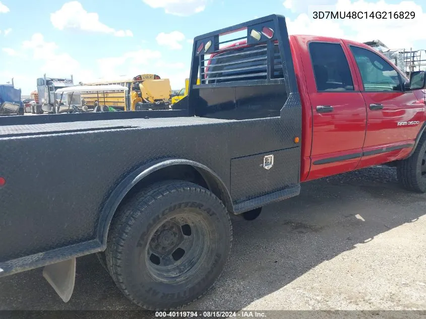 2004 Dodge Ram 3500 Slt/Laramie VIN: 3D7MU48C14G216829 Lot: 40119794