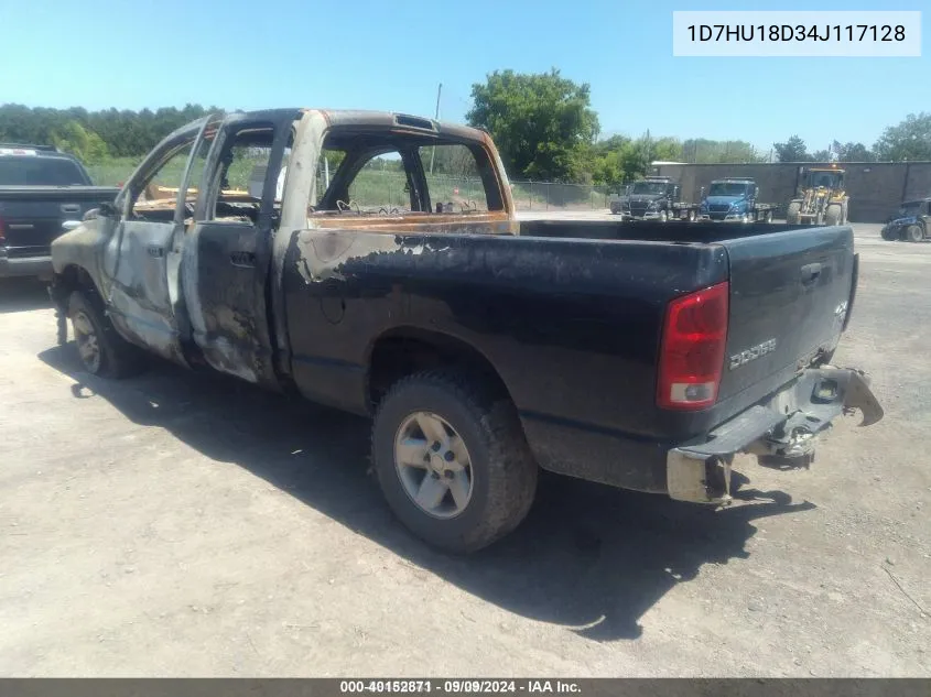 2004 Dodge Ram 1500 Slt/Laramie VIN: 1D7HU18D34J117128 Lot: 40152871