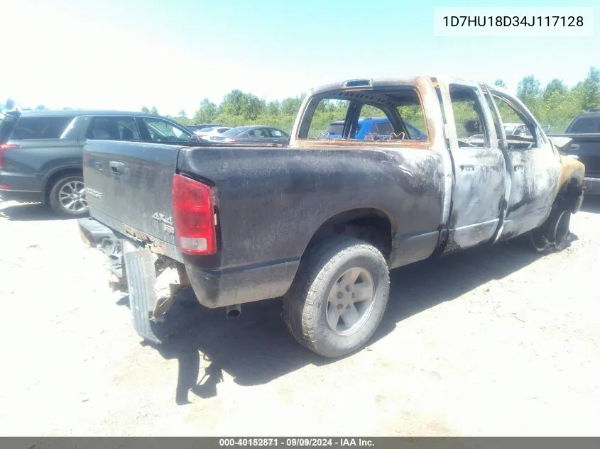 2004 Dodge Ram 1500 Slt/Laramie VIN: 1D7HU18D34J117128 Lot: 40152871