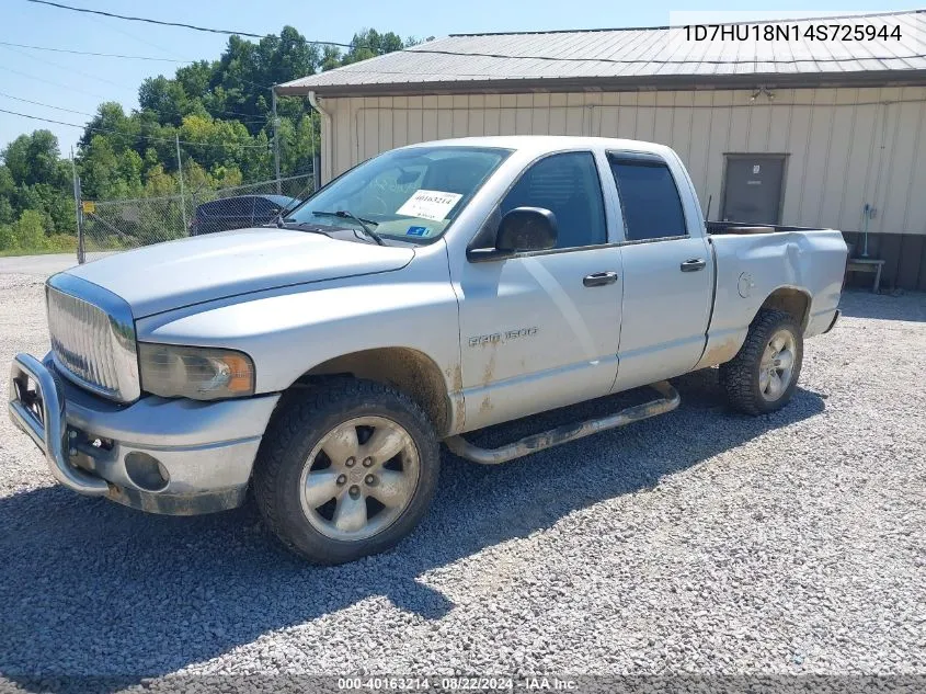 2004 Dodge Ram 1500 Slt/Laramie VIN: 1D7HU18N14S725944 Lot: 40163214