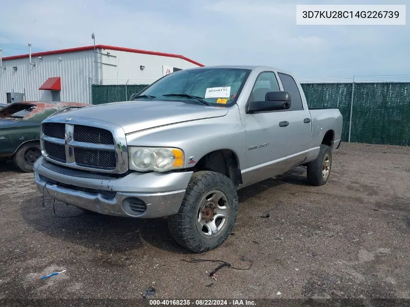 2004 Dodge Ram 2500 Slt/Laramie VIN: 3D7KU28C14G226739 Lot: 40168235