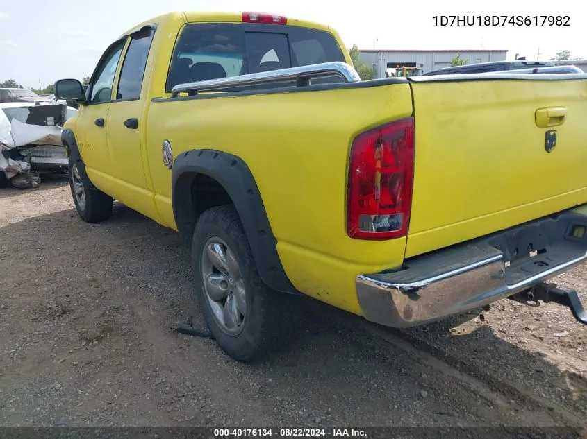 1D7HU18D74S617982 2004 Dodge Ram 1500 Slt/Laramie