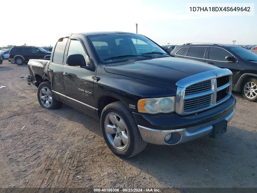 2004 Dodge Ram 1500 Slt/Laramie VIN: 1D7HA18DX4S649642 Lot: 40180306