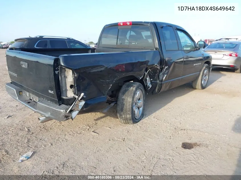 1D7HA18DX4S649642 2004 Dodge Ram 1500 Slt/Laramie