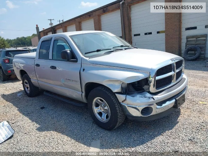 1D7HA18N34S514009 2004 Dodge Ram 1500 Slt/Laramie