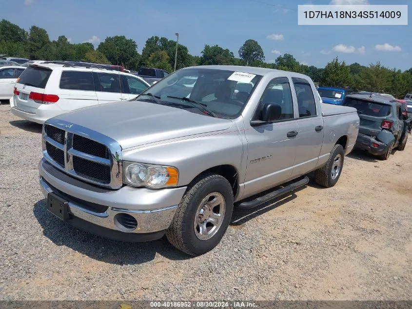 2004 Dodge Ram 1500 Slt/Laramie VIN: 1D7HA18N34S514009 Lot: 40186952