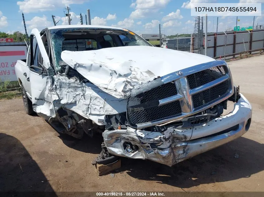 1D7HA18D74S655494 2004 Dodge Ram 1500 Slt/Laramie