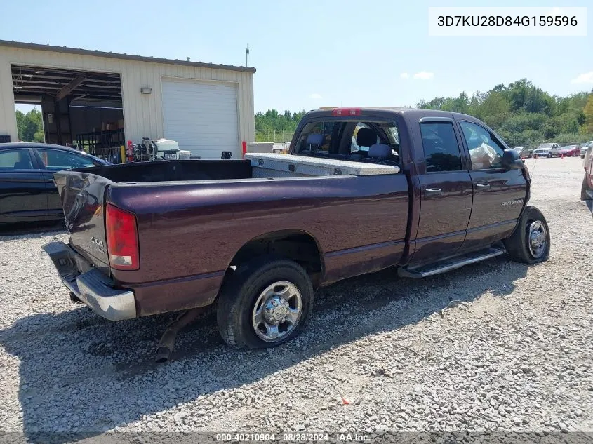 2004 Dodge Ram 2500 Slt/Laramie VIN: 3D7KU28D84G159596 Lot: 40210904