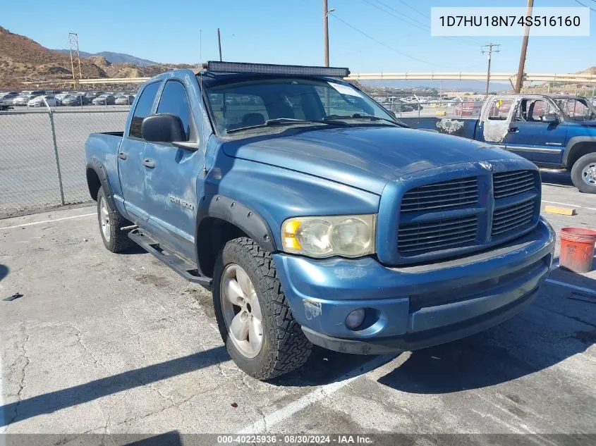 2004 Dodge Ram 1500 Slt/Laramie VIN: 1D7HU18N74S516160 Lot: 40225936