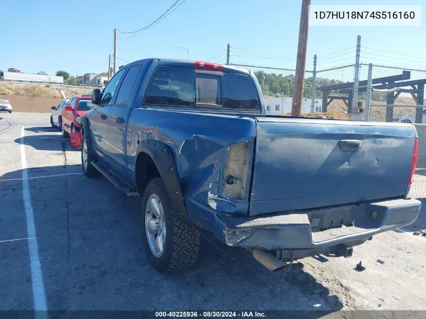 2004 Dodge Ram 1500 Slt/Laramie VIN: 1D7HU18N74S516160 Lot: 40225936