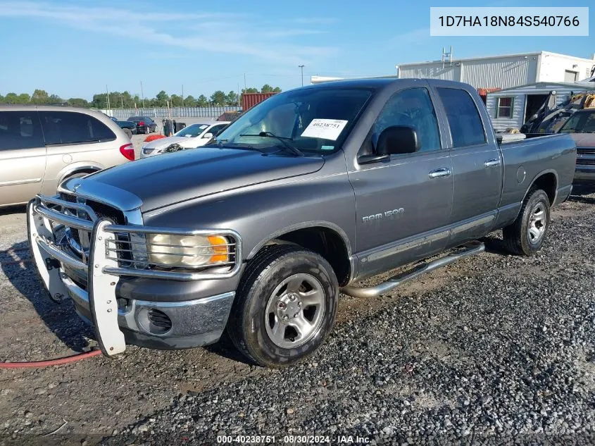 2004 Dodge Ram 1500 Slt/Laramie VIN: 1D7HA18N84S540766 Lot: 40238751