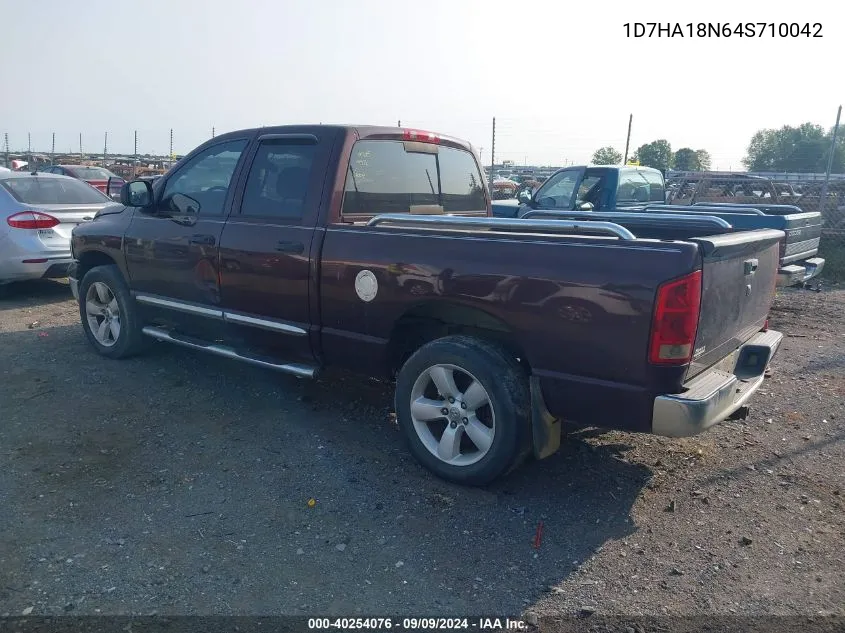 2004 Dodge Ram 1500 Slt/Laramie VIN: 1D7HA18N64S710042 Lot: 40254076