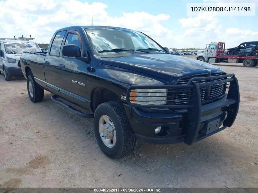 2004 Dodge Ram 2500 Slt/Laramie VIN: 1D7KU28D84J141498 Lot: 40262817