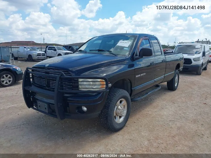 2004 Dodge Ram 2500 Slt/Laramie VIN: 1D7KU28D84J141498 Lot: 40262817