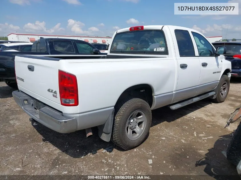 2004 Dodge Ram 1500 Slt/Laramie VIN: 1D7HU18DX4S527077 Lot: 40278511