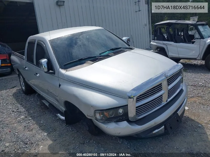 2004 Dodge Ram 1500 St/Slt VIN: 1D7HA18DX4S716644 Lot: 40280103