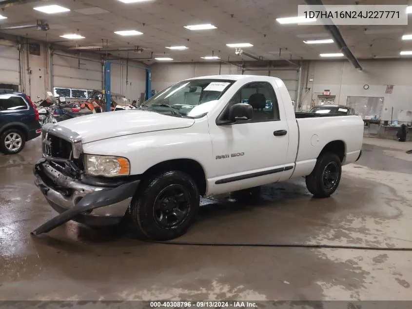 2004 Dodge Ram 1500 St VIN: 1D7HA16N24J227771 Lot: 40308796