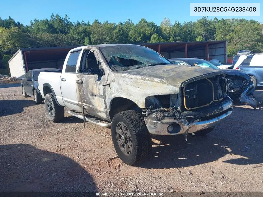 2004 Dodge Ram 2500 Slt/Laramie VIN: 3D7KU28C54G238408 Lot: 40317278