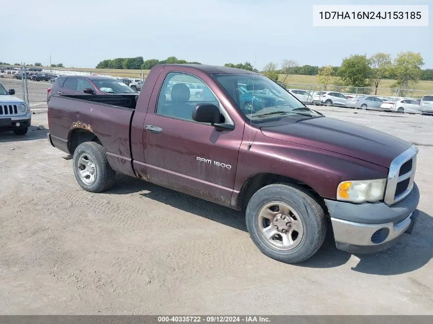 2004 Dodge Ram 1500 St VIN: 1D7HA16N24J153185 Lot: 40335722