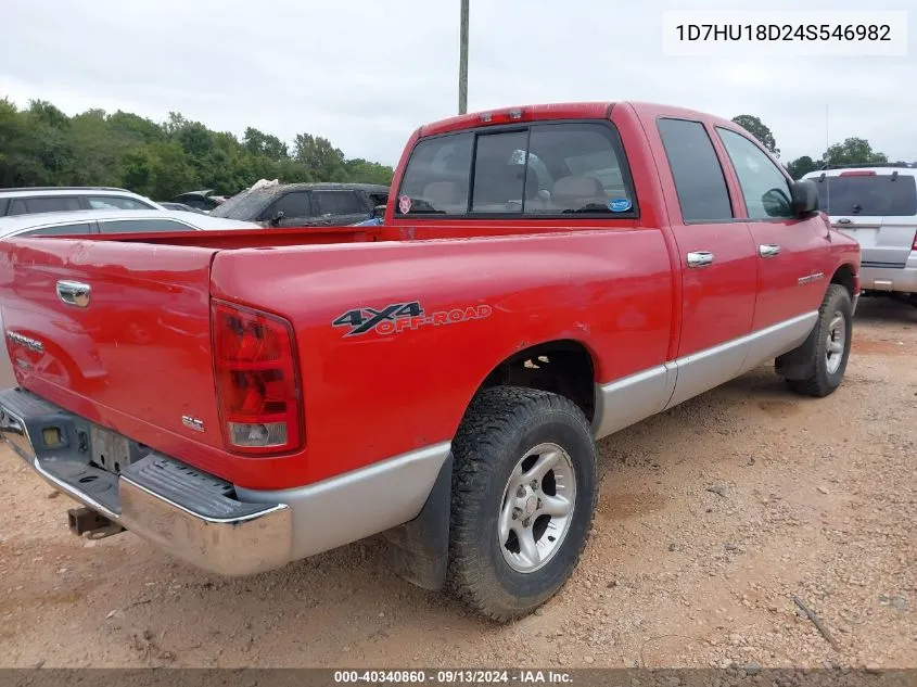 2004 Dodge Ram 1500 St/Slt VIN: 1D7HU18D24S546982 Lot: 40340860