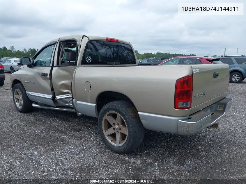 2004 Dodge Ram 1500 Slt/Laramie VIN: 1D3HA18D74J144911 Lot: 40344162